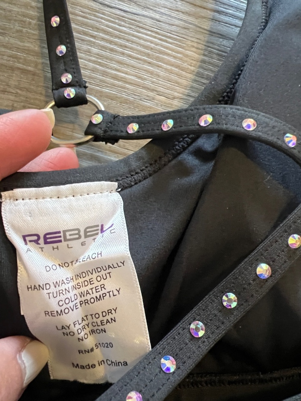 Rebel Athletic Gilmore Sports Bra in Black size AXS - Picture 5 of 8